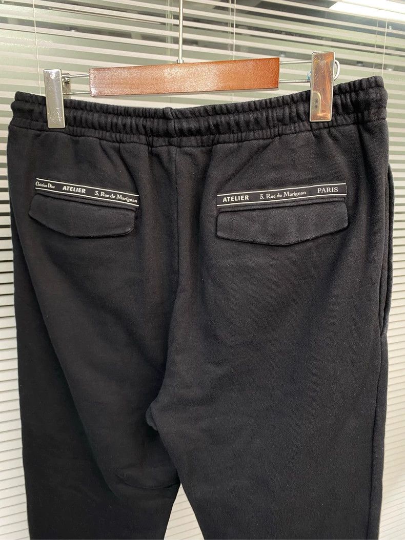 Dior Dior Black Sweatpants with Embroidery Size US 32 / EU 48 - 9 Thumbnail