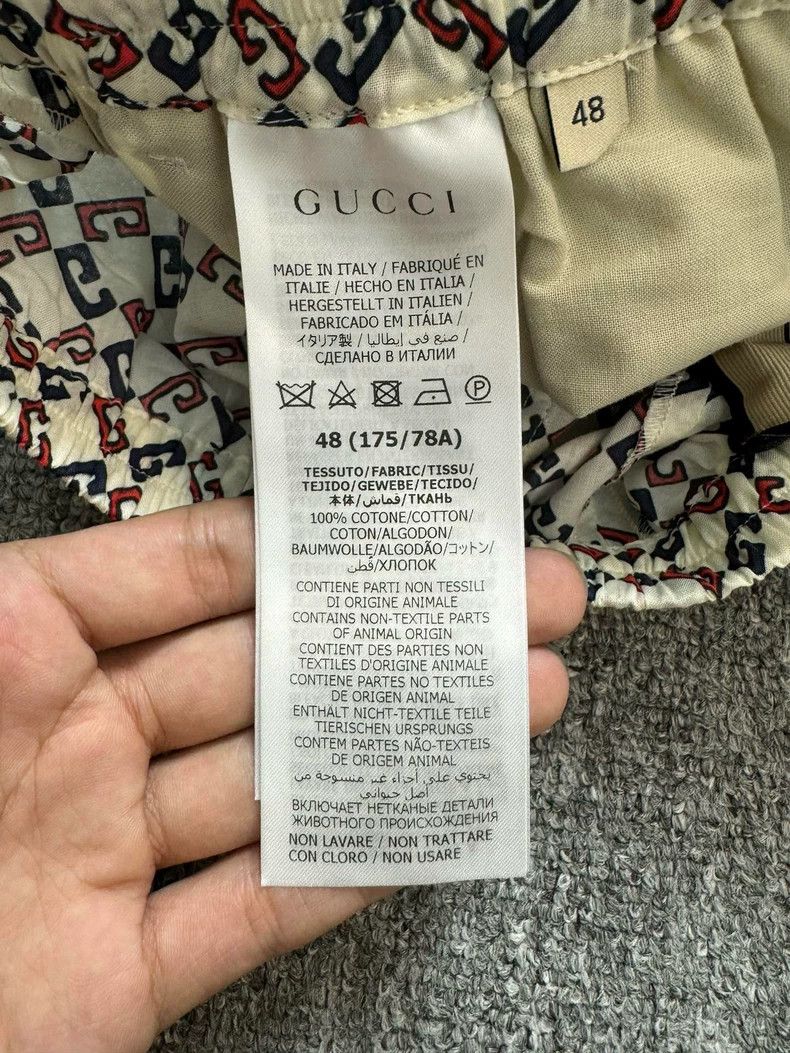 Gucci Gucci White Logo Design Casual Shorts Size US 31 - 5 Thumbnail