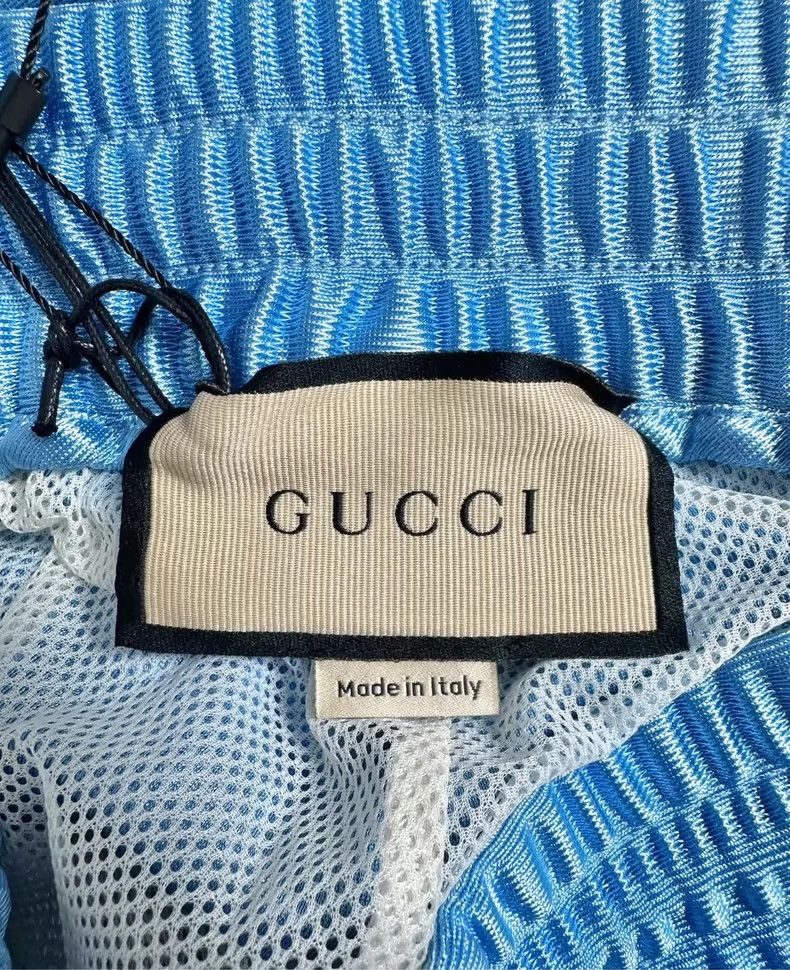 Gucci Gucci Silk Drawstring Sports Pants in Blue Size US 26 / EU 42 - 3 Thumbnail