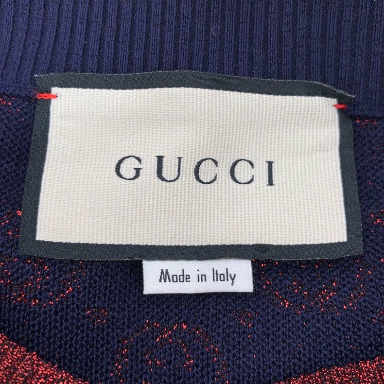 Gucci Deep Blue Logo Print Wool Skirt Size 24" / US 00 / IT 34 - 5 Thumbnail