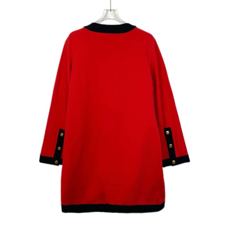 Gucci Red Long Sleeve Dress with Pockets Size S / US 4 / IT 40 - 2 Thumbnail