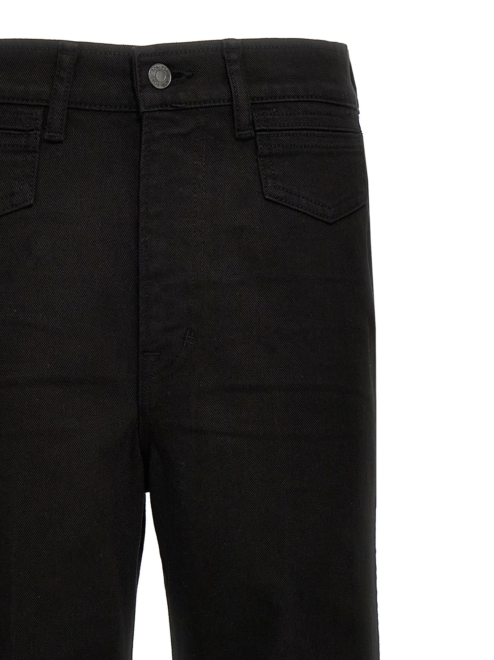 Tom Ford 'Stretch Twill Denim Wide Flare' Jeans Size 24" / US 00 / IT 34 - 3 Thumbnail