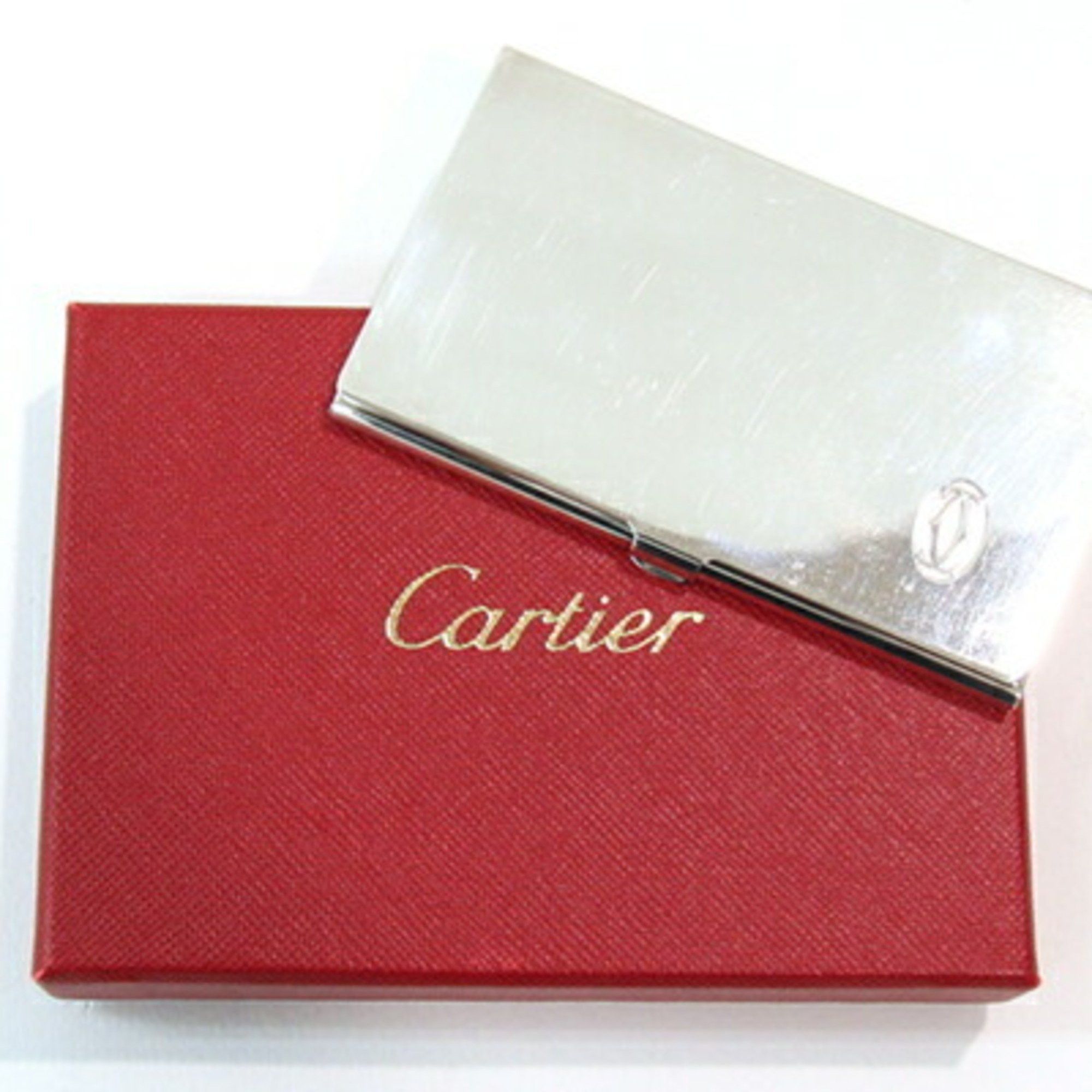 Cartier Cartier Business Card Holder T1220284 Silver SV Sterling