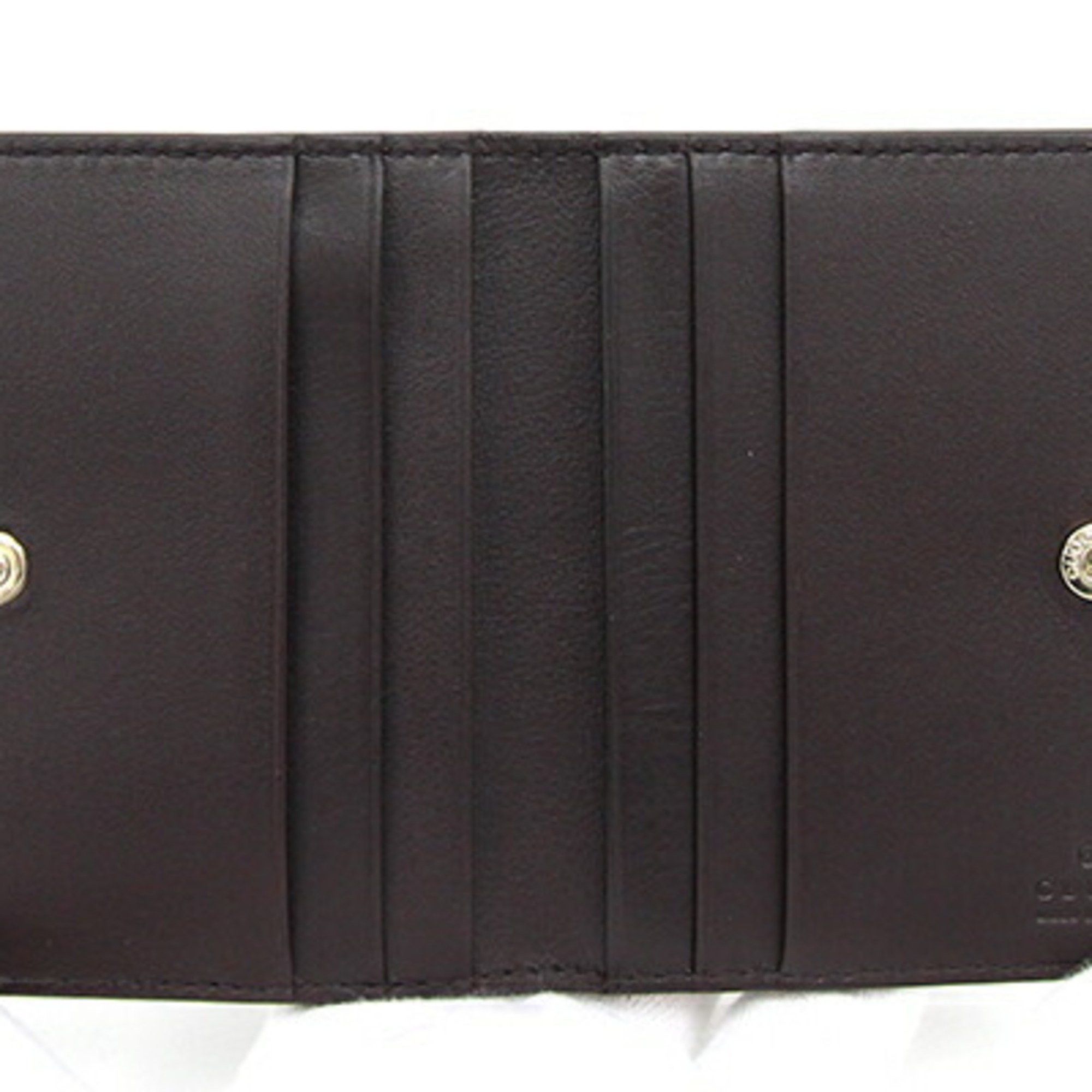 Gucci Gucci Card Case Micro Guccissima 352365 Dark Brown Leather Pass Business Holder Commuter Men's GUCCI Size ONE SIZE - 3 Thumbnail