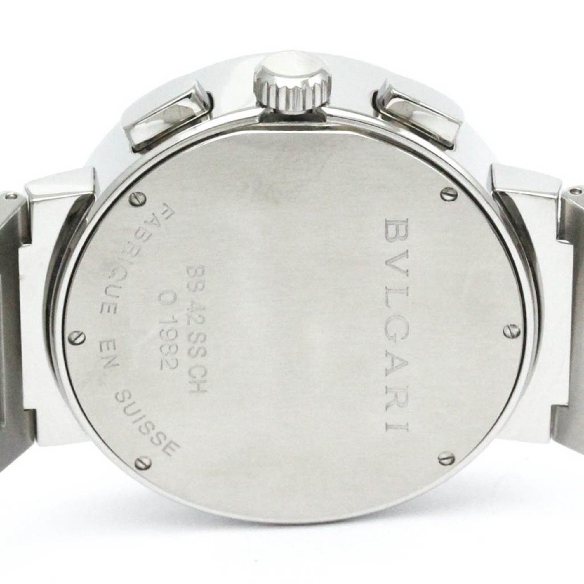 Bvlgari Polished BVLGARI BVLGARI-BVLGARI Chronograph Automatic Watch BB42SSCH BF580420 Size ONE SIZE - 6 Thumbnail