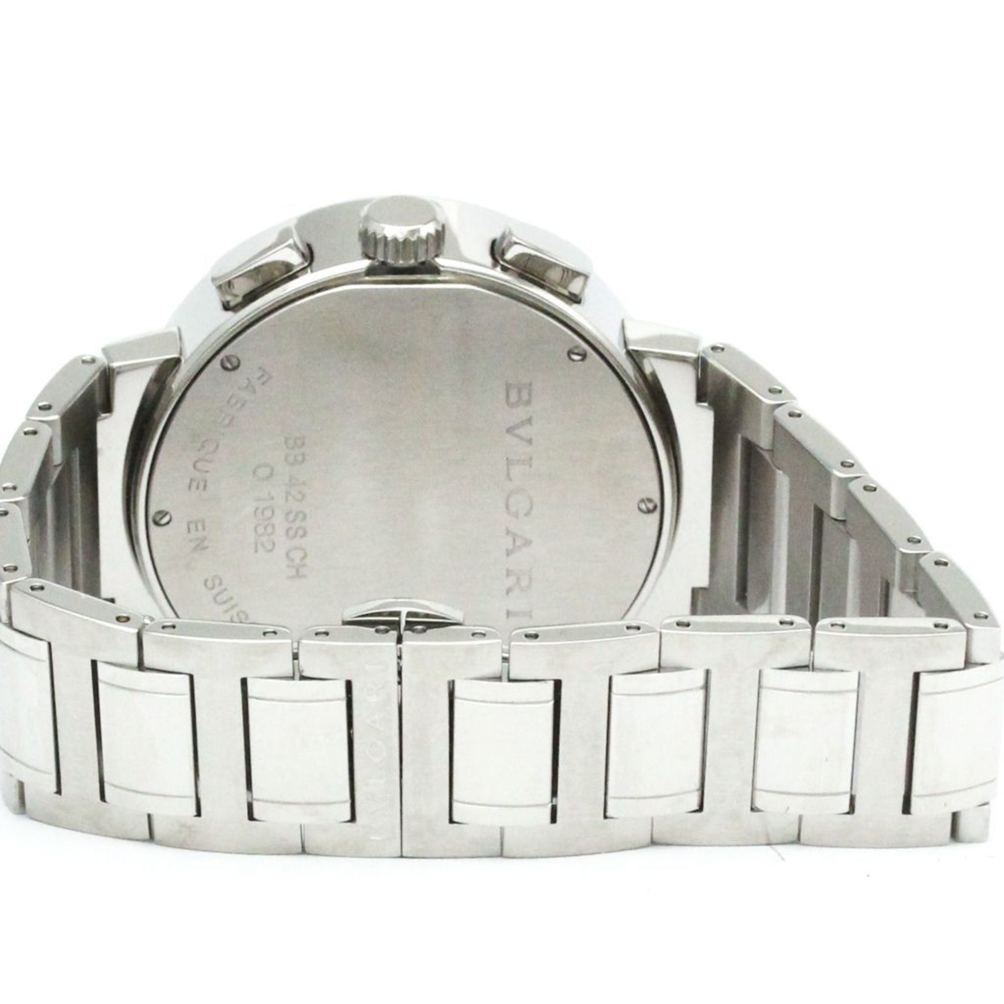 Bvlgari Polished BVLGARI BVLGARI-BVLGARI Chronograph Automatic Watch BB42SSCH BF580420 Size ONE SIZE - 5 Thumbnail