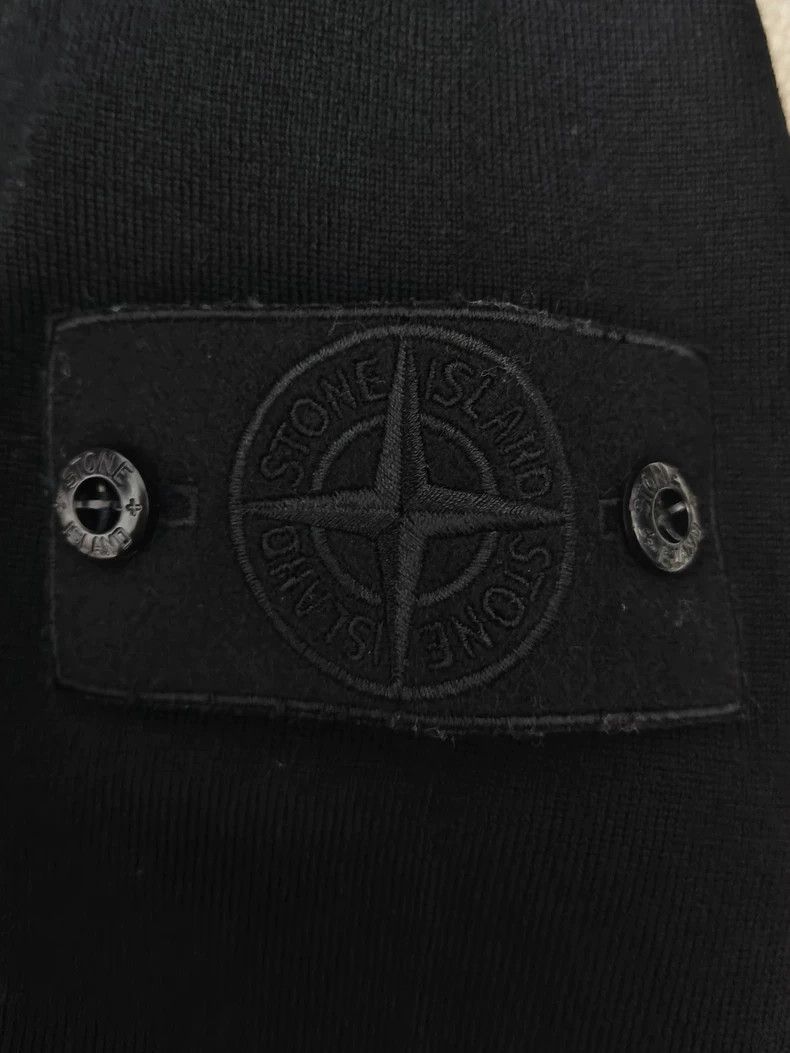 Stone Island Black Stone Island Long Sleeve Knit Sweater Size US L / EU 52-54 / 3 - 3 Thumbnail