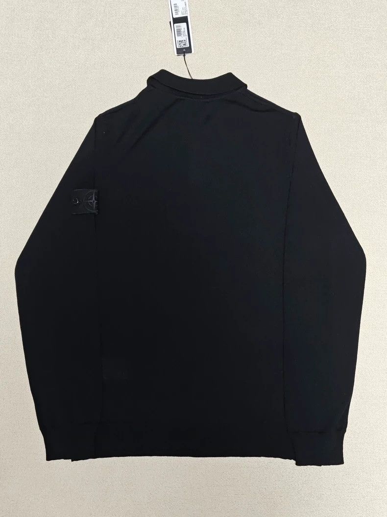 Stone Island Black Stone Island Long Sleeve Knit Sweater Size US L / EU 52-54 / 3 - 2 Thumbnail
