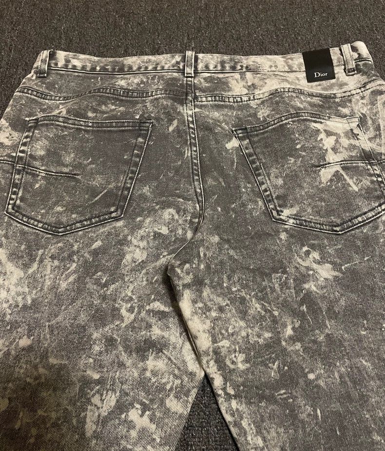 Dior Dior Washed Denim Pants with Snow Effect Size US 33 - 5 Thumbnail