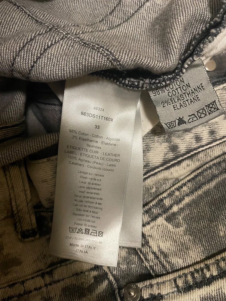 Dior Dior Washed Denim Pants with Snow Effect Size US 33 - 7 Thumbnail