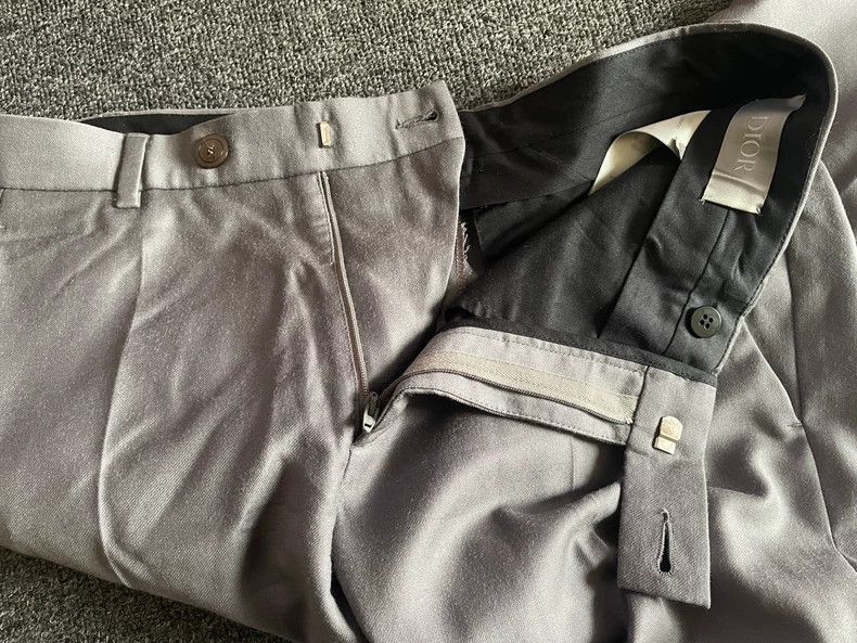 Dior Dior Grey Wool Casual Pants Size US 34 / EU 50 - 4 Thumbnail