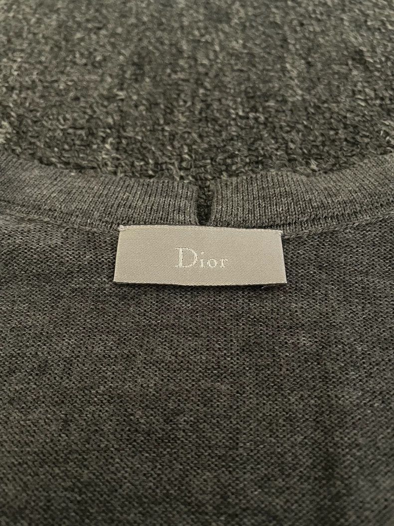 Dior Dior Grey Wool Sweater with V-Neck Size US L / EU 52-54 / 3 - 6 Thumbnail