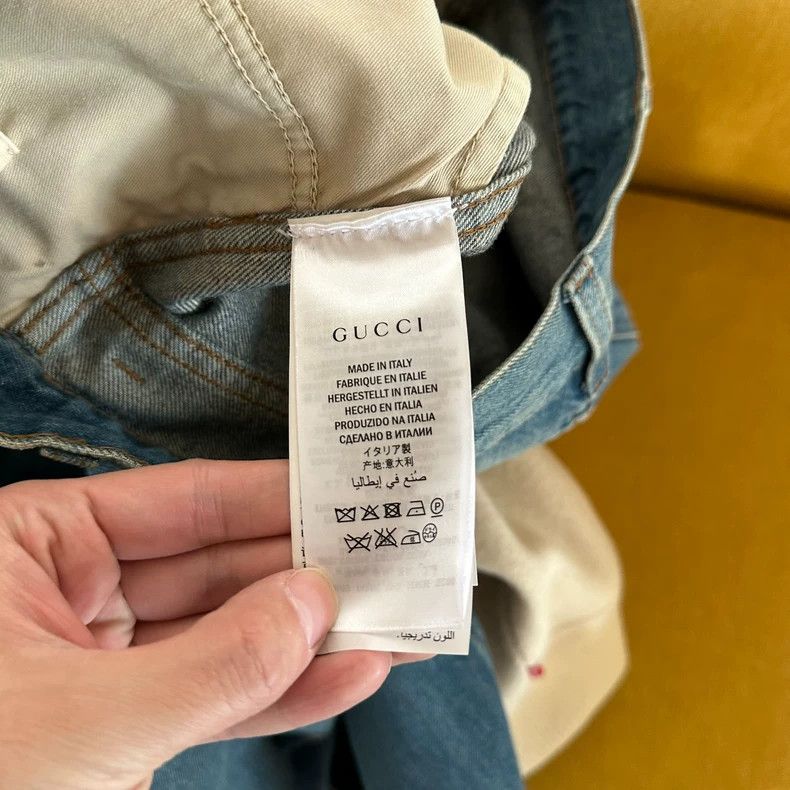 Gucci Gucci Floral Tiger Embroidered Denim Pants Size US 30 / EU 46 - 9 Thumbnail