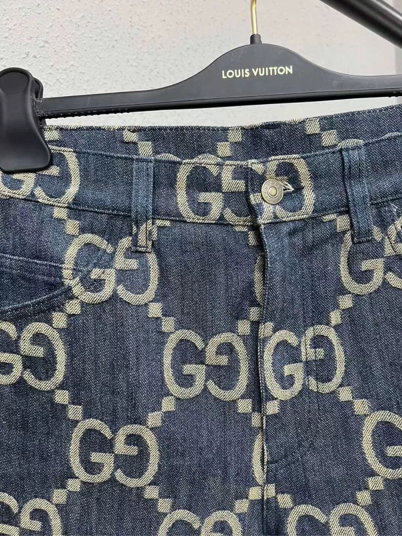 Gucci Gucci Logo Denim Shorts Size US 30 / EU 46 - 3 Thumbnail