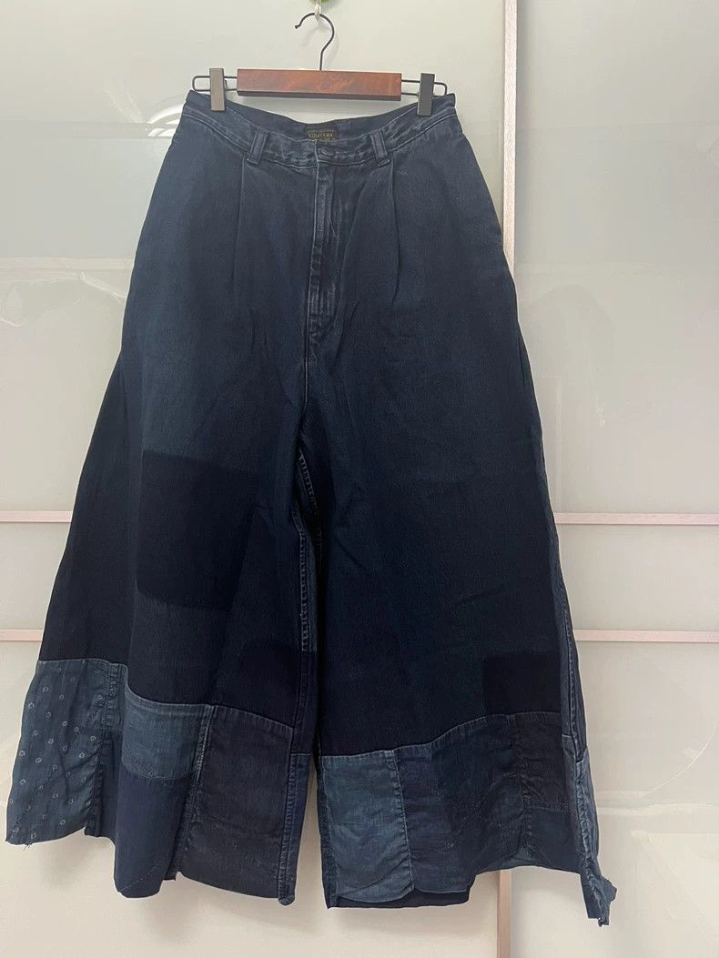 Kapital New Kapital Wide Leg Denim Pants Size US 26 / EU 42 - 2 Thumbnail