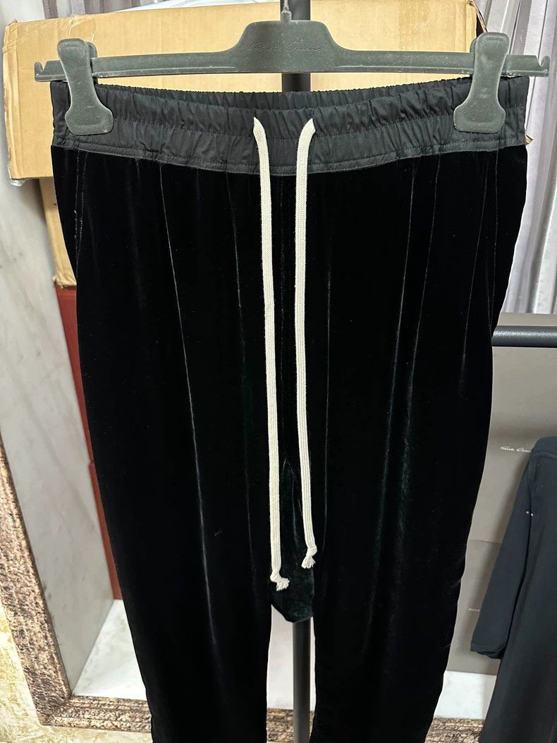 Rick Owens Rick Owens Velvet Three-Quarter Pants Size US 31 - 2 Thumbnail