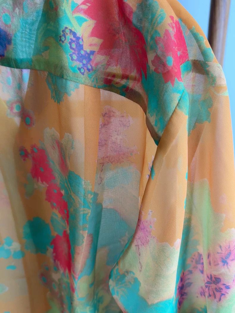Dries Van Noten Colorful Floral Short Sleeve Shirt Size US M / EU 48-50 / 2 - 4 Thumbnail