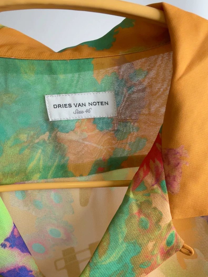Dries Van Noten Colorful Floral Short Sleeve Shirt Size US M / EU 48-50 / 2 - 2 Thumbnail