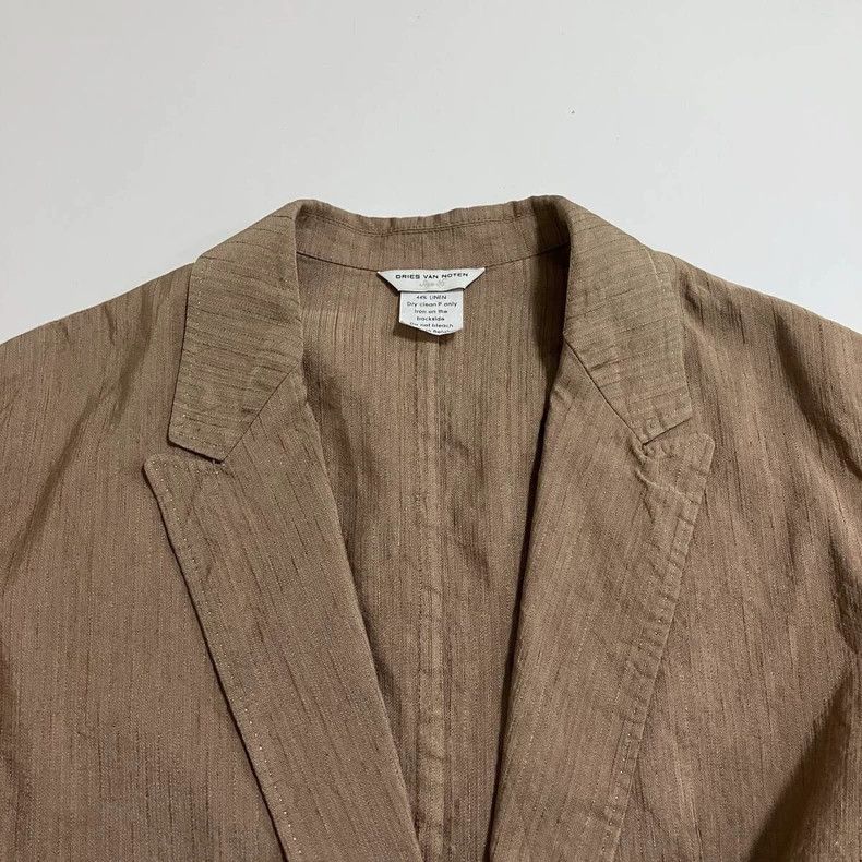 Dries Van Noten Embroidered Silk Linen Jacket by Dries Van Noten Size US S / EU 44-46 / 1 - 3 Thumbnail