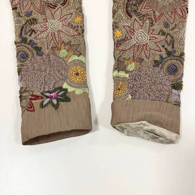 Dries Van Noten Embroidered Silk Linen Jacket by Dries Van Noten Size US S / EU 44-46 / 1 - 6 Thumbnail