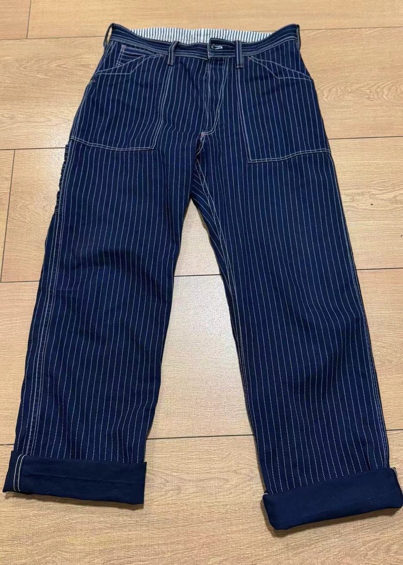 Freewheelers Freewheelers Longshoreman Striped Work Pants Size US 32 / EU 48 - 2 Thumbnail