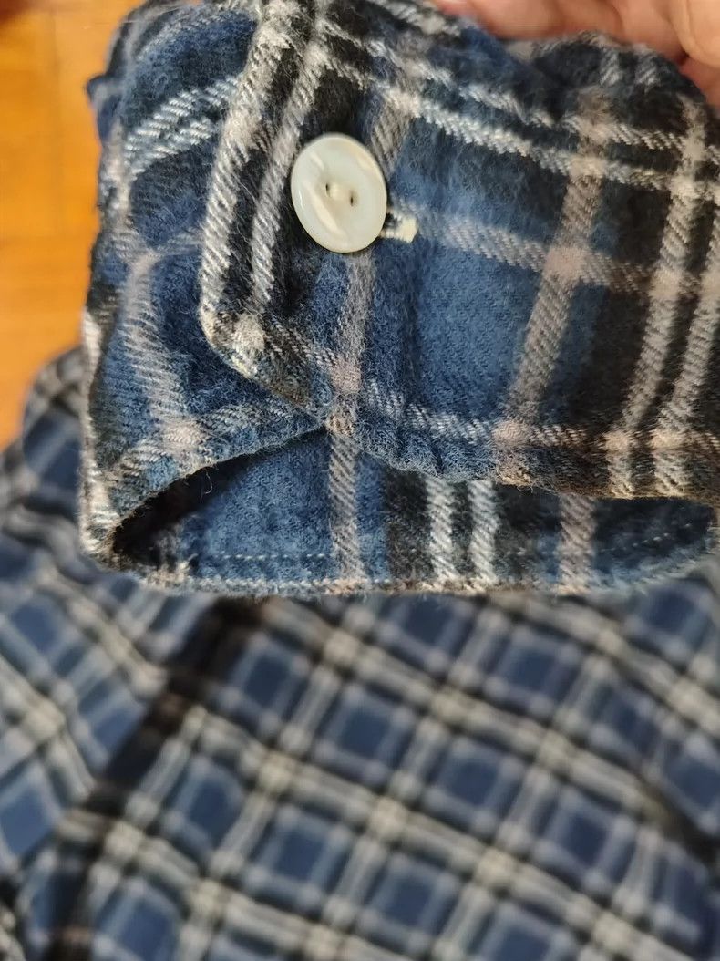 Freewheelers Navy Grey Wool Shirt Size US M / EU 48-50 / 2 - 6 Thumbnail