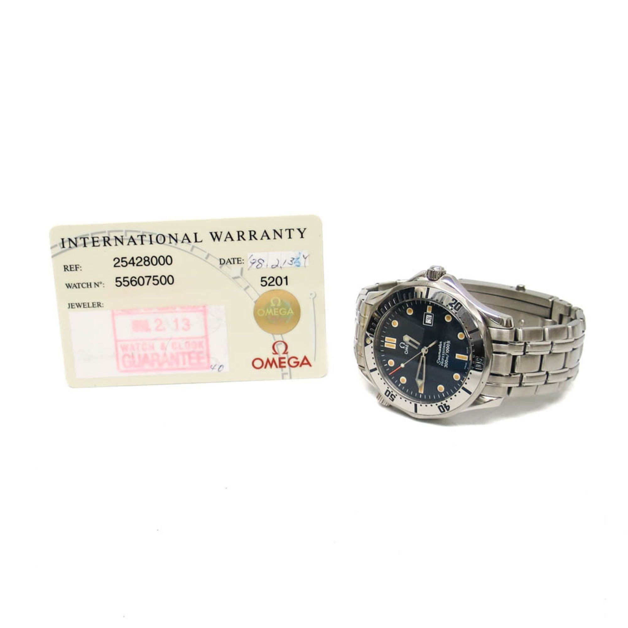 Omega Polished OMEGA Seamaster Professional 300M Quartz Mens Watch 2542.80 BF580429 Size ONE SIZE - 6 Thumbnail
