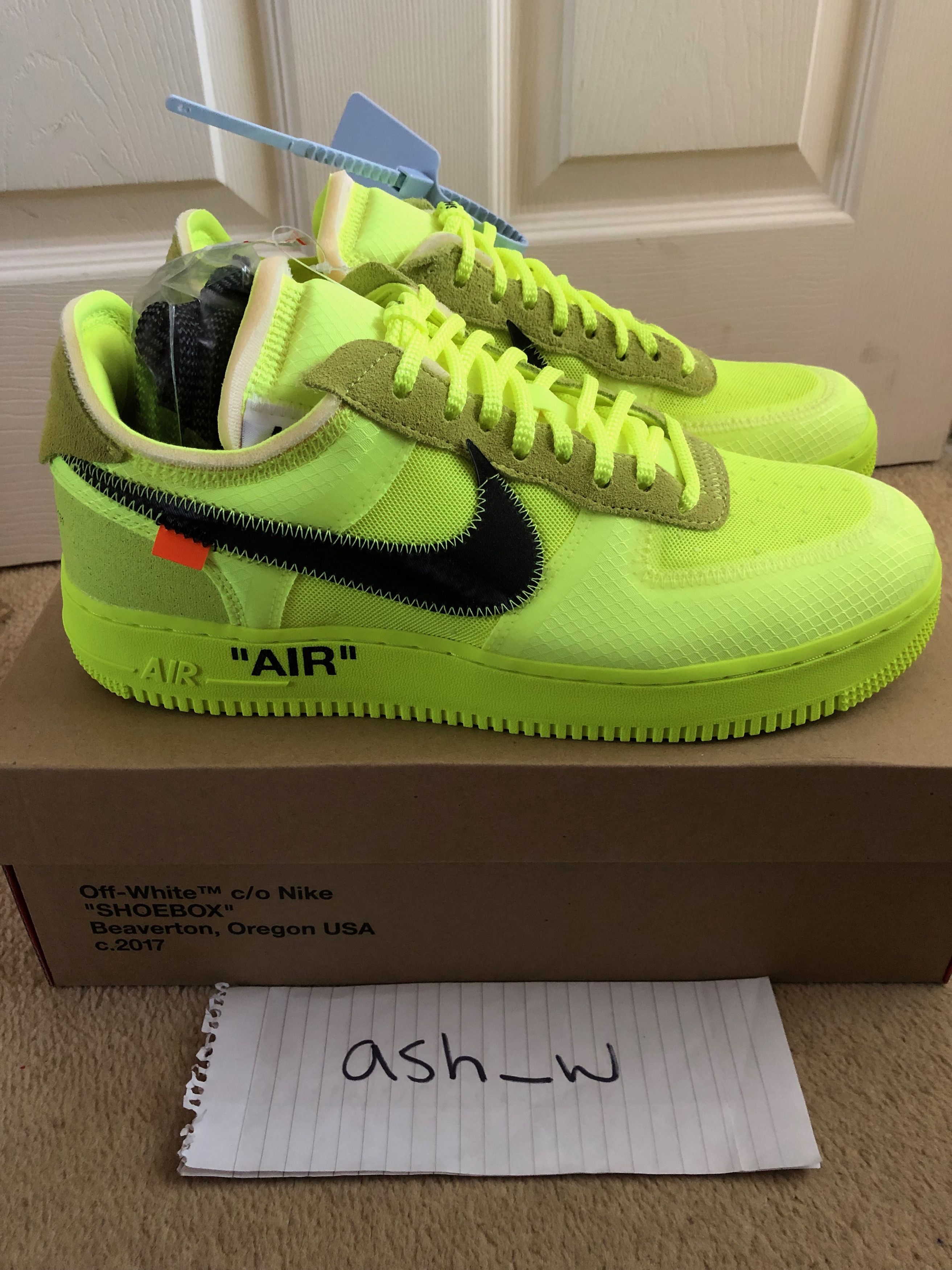 Nike × Off-White Nike x Off White Air Force 1 Volt | Grailed