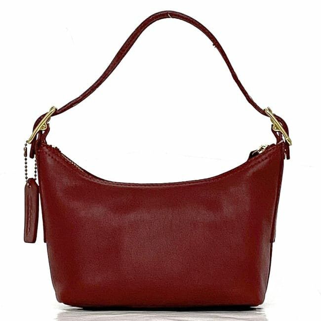 Coach COACH Mini Bag Red Leather Size ONE SIZE - 3 Thumbnail