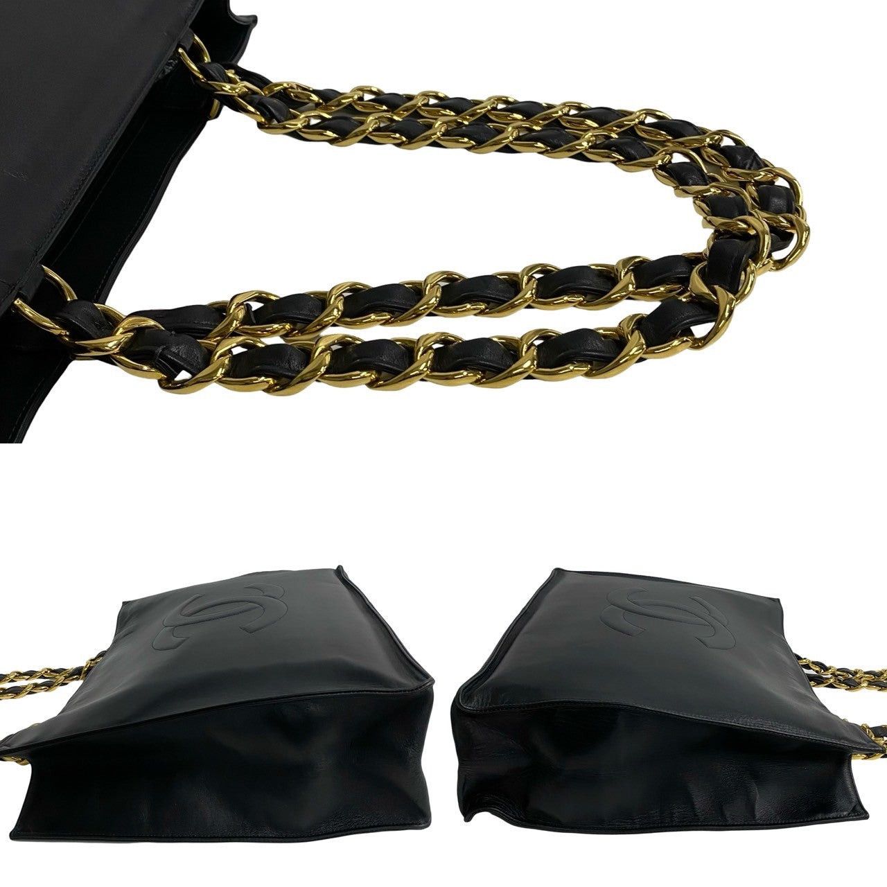 Chanel Chanel Tote Bag Black Leather Size ONE SIZE - 6 Thumbnail