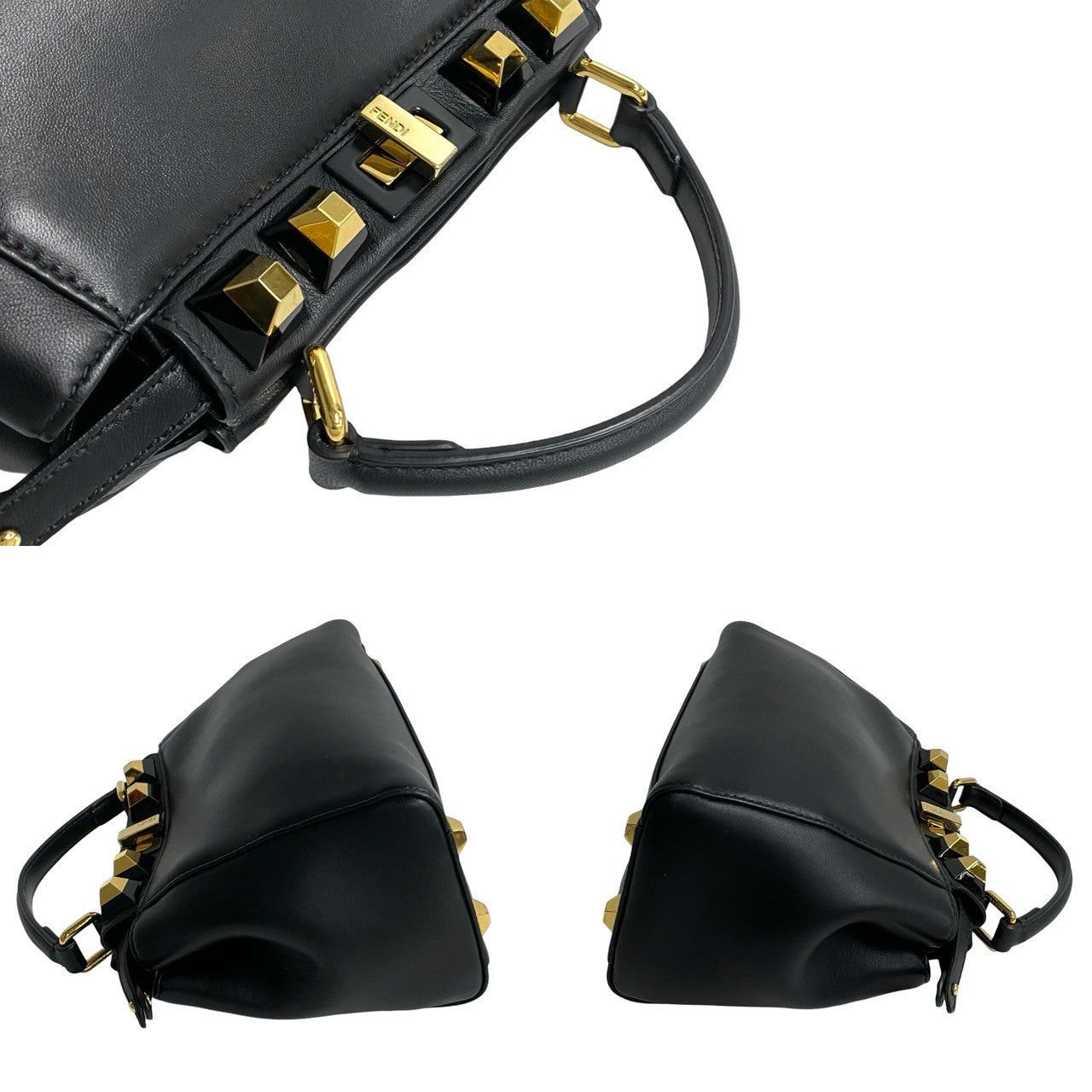 Fendi Fendi Shoulder Bag Black Leather Size ONE SIZE - 5 Thumbnail