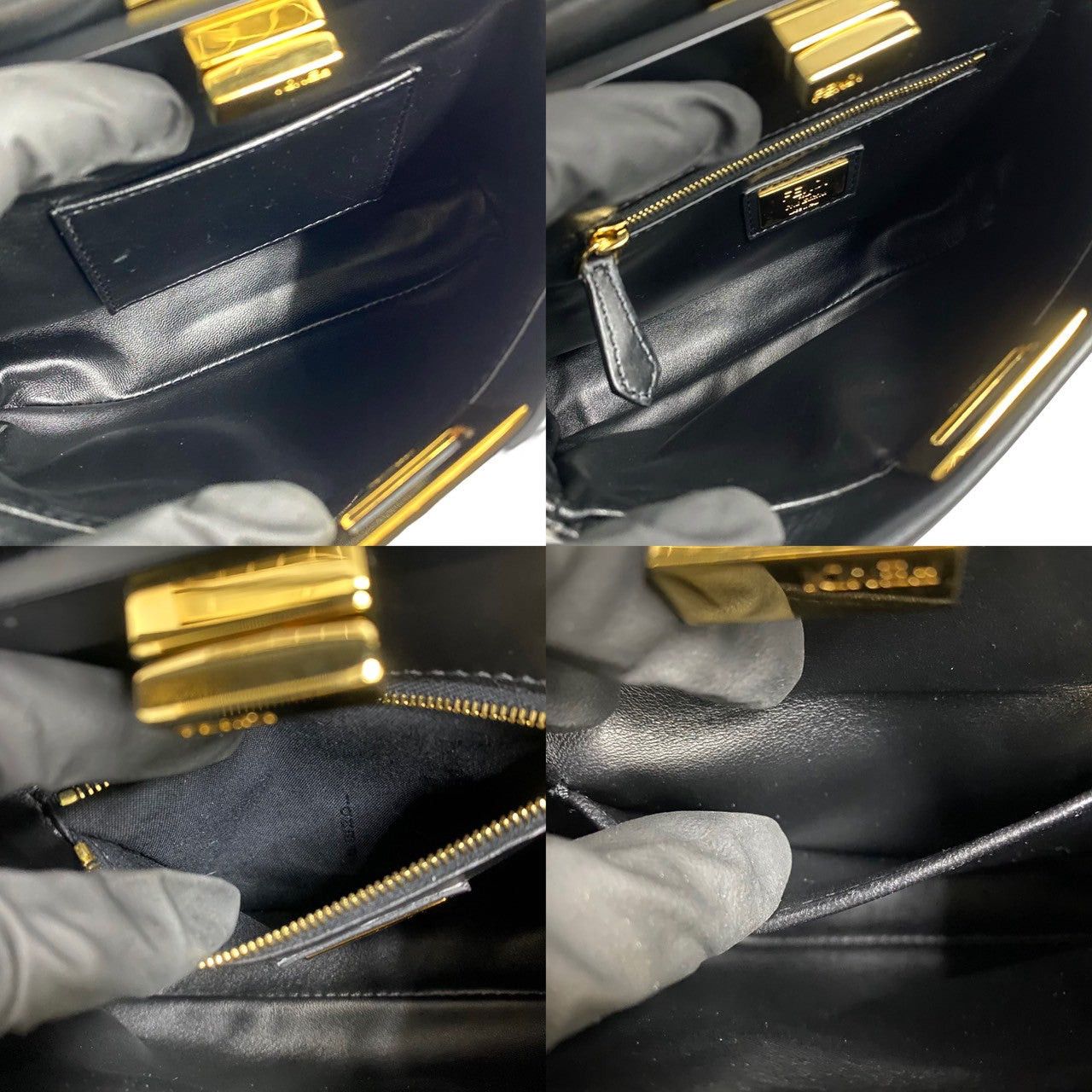 Fendi Fendi Shoulder Bag Black Leather Size ONE SIZE - 8 Thumbnail