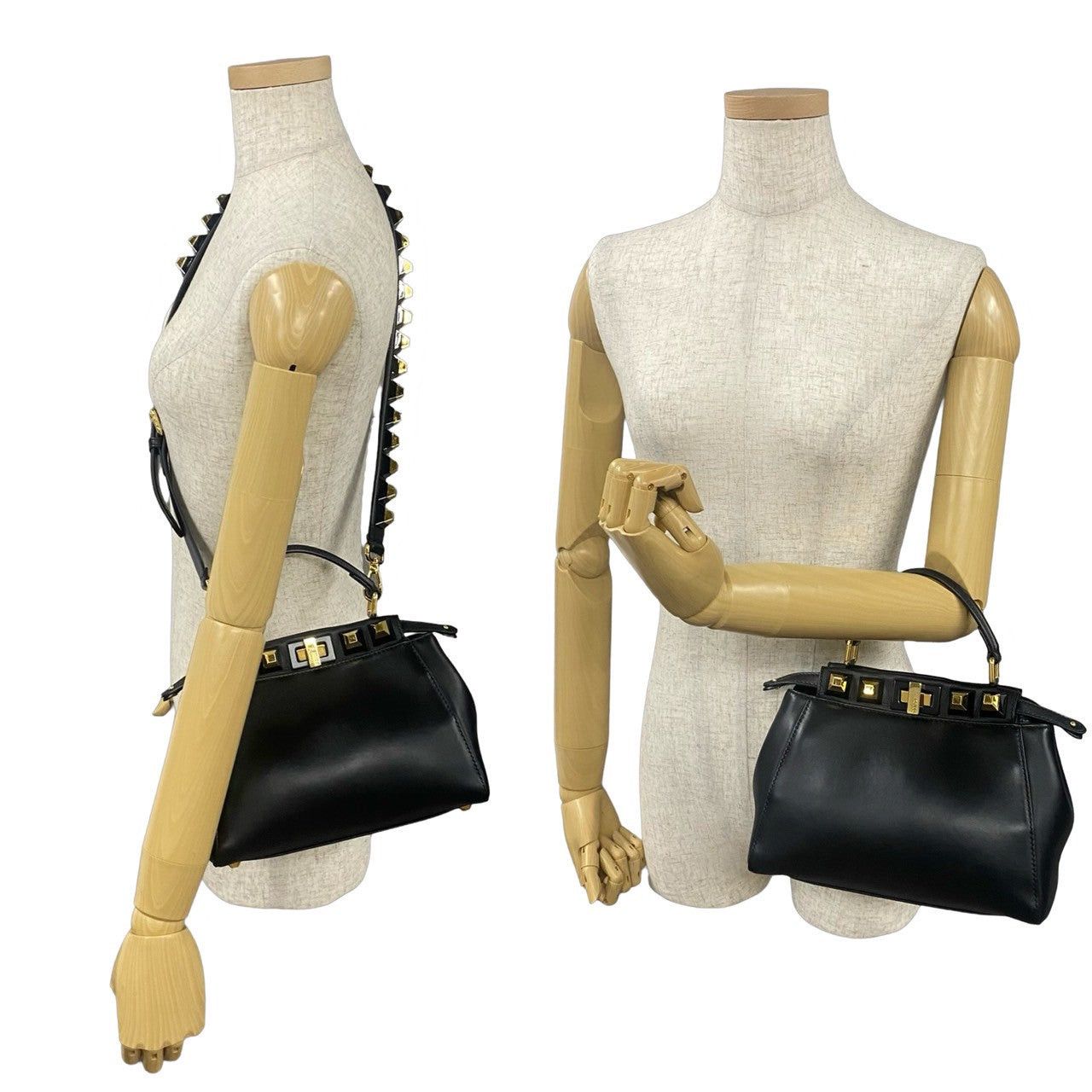 Fendi Fendi Shoulder Bag Black Leather Size ONE SIZE - 2 Thumbnail