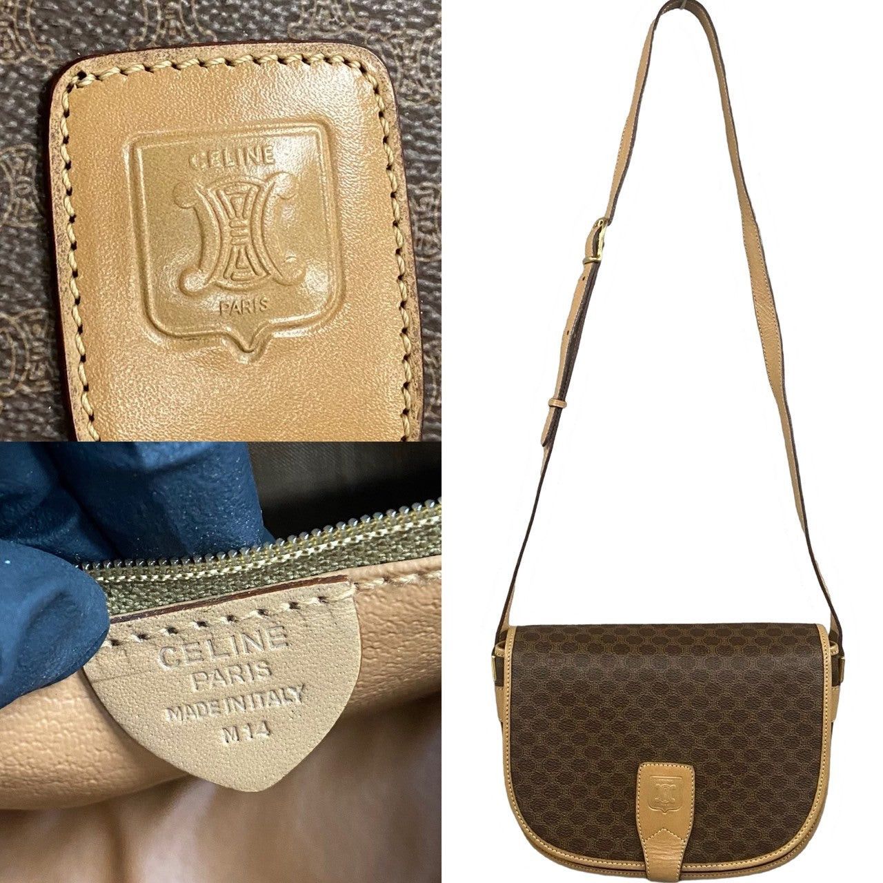 Celine Celine Shoulder Bag Brown Leather Size ONE SIZE - 3 Thumbnail