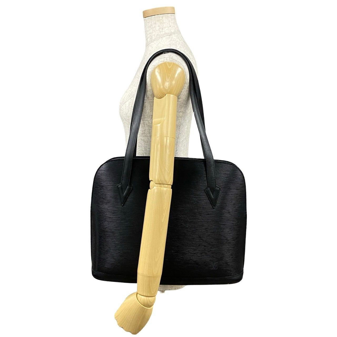 Louis Vuitton Louis Vuitton Tote Bag Black Leather Size ONE SIZE - 2 Thumbnail