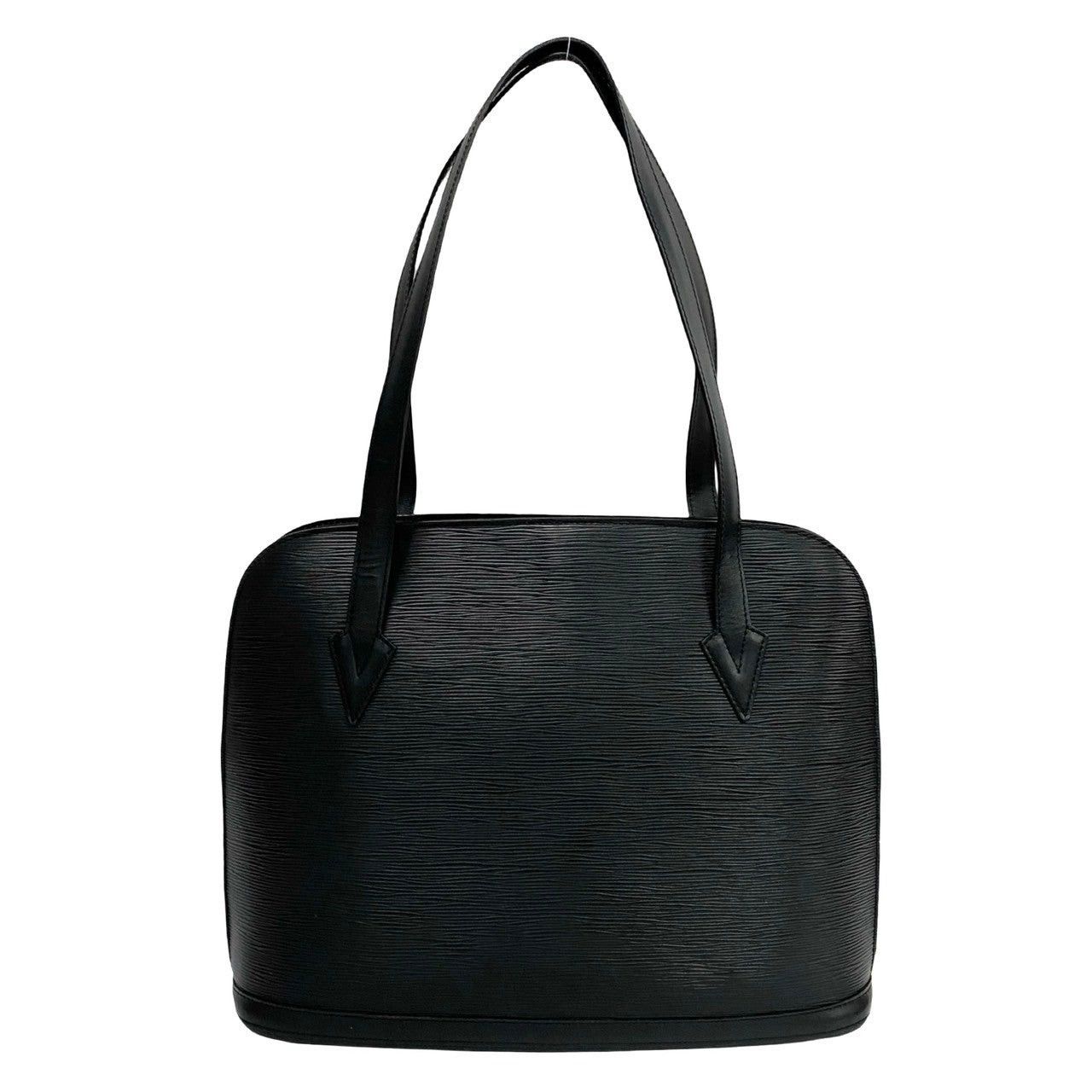 Louis Vuitton Louis Vuitton Tote Bag Black Leather Size ONE SIZE - 4 Thumbnail