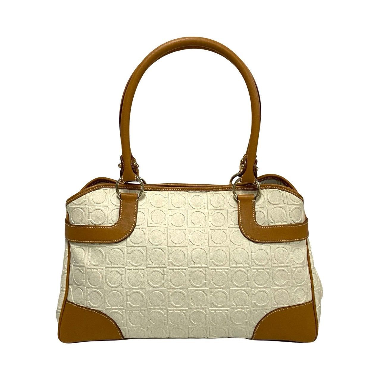Salvatore Ferragamo Salvatore Ferragamo Handbag White Leather Size ONE SIZE - 4 Thumbnail