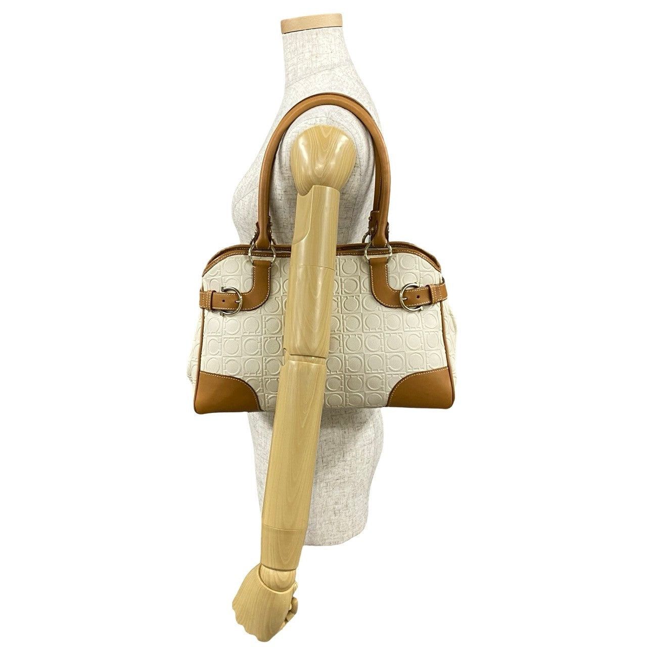 Salvatore Ferragamo Salvatore Ferragamo Handbag White Leather Size ONE SIZE - 2 Thumbnail