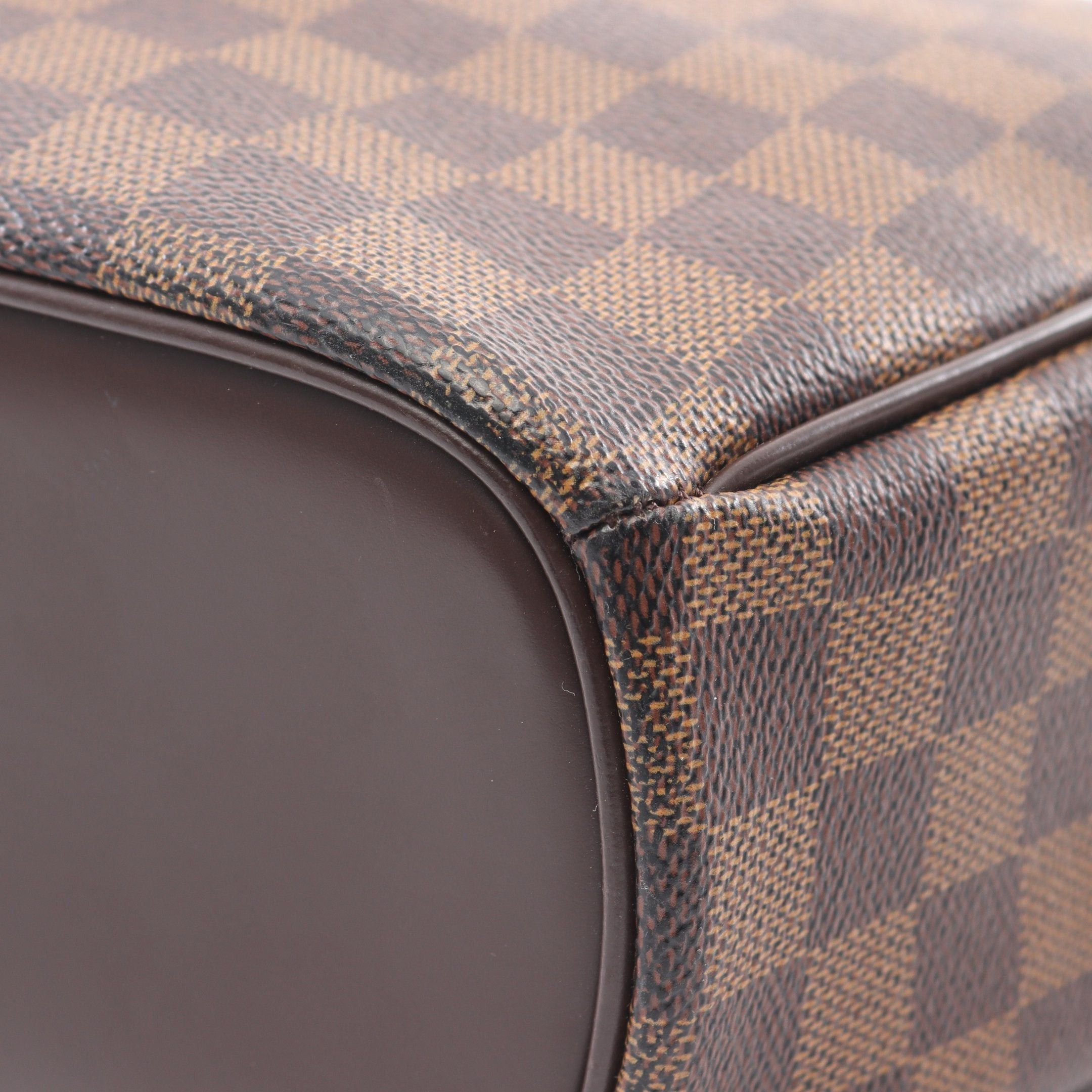 Louis Vuitton Louis Vuitton Saria Horizontal Damier Ebene Handbag Leather Brown Size ONE SIZE - 11 Thumbnail