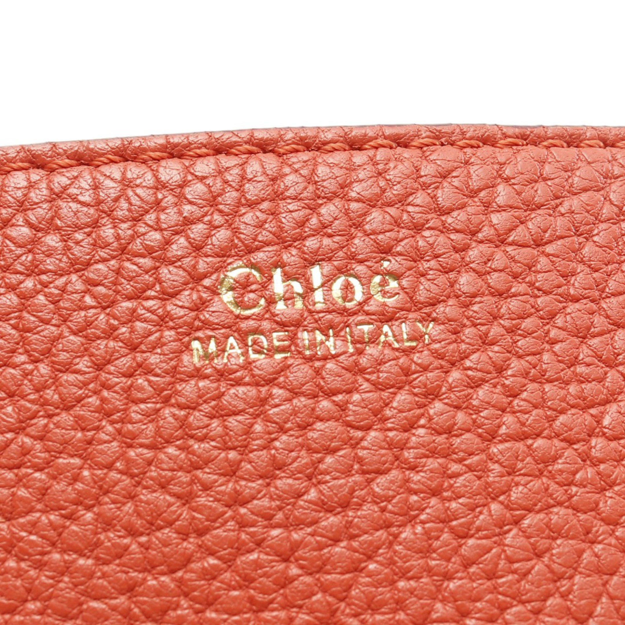 Chloe Chloe Drew Chain Shoulder Bag Leather Coral Pink Size ONE SIZE - 4 Thumbnail