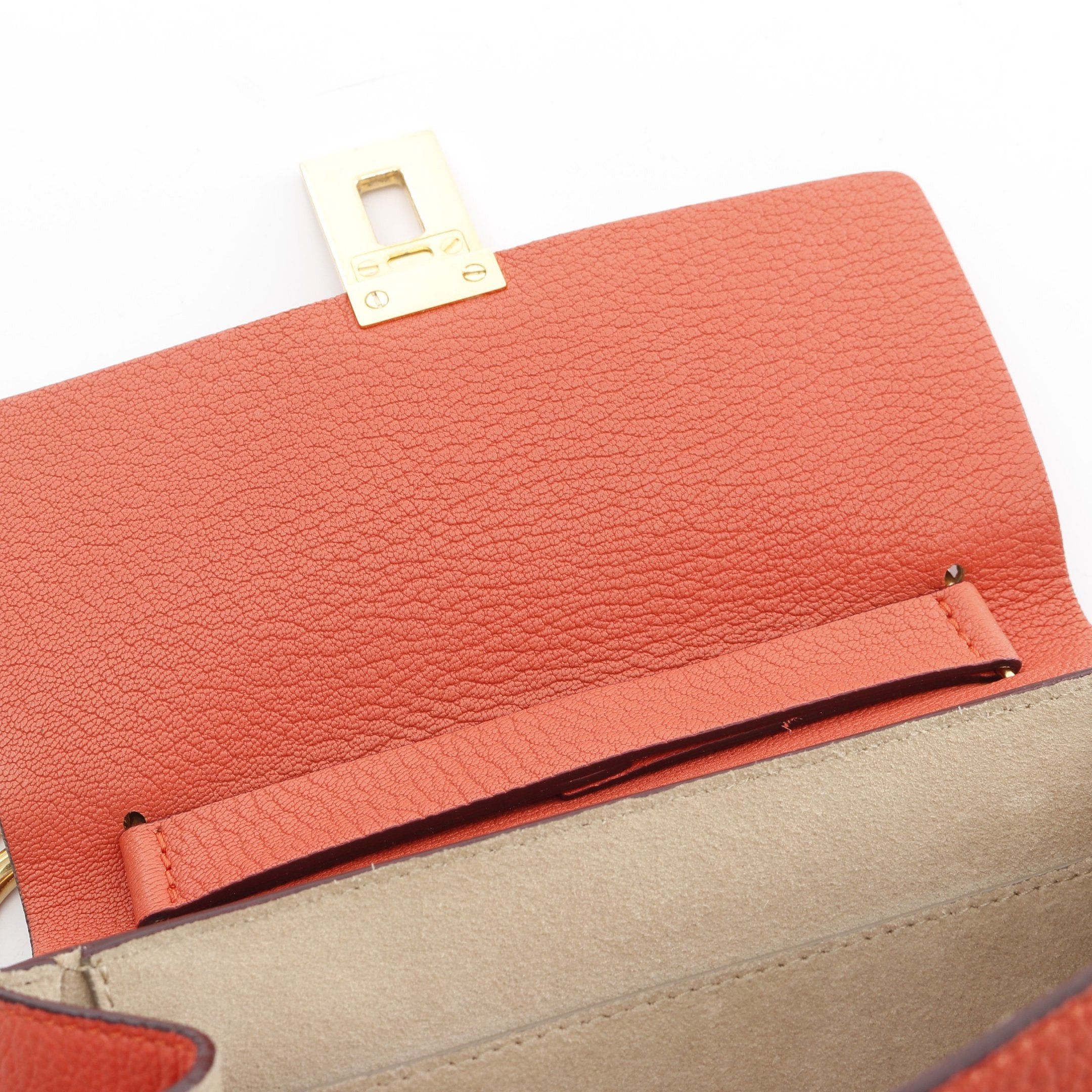 Chloe Chloe Drew Chain Shoulder Bag Leather Coral Pink Size ONE SIZE - 7 Thumbnail