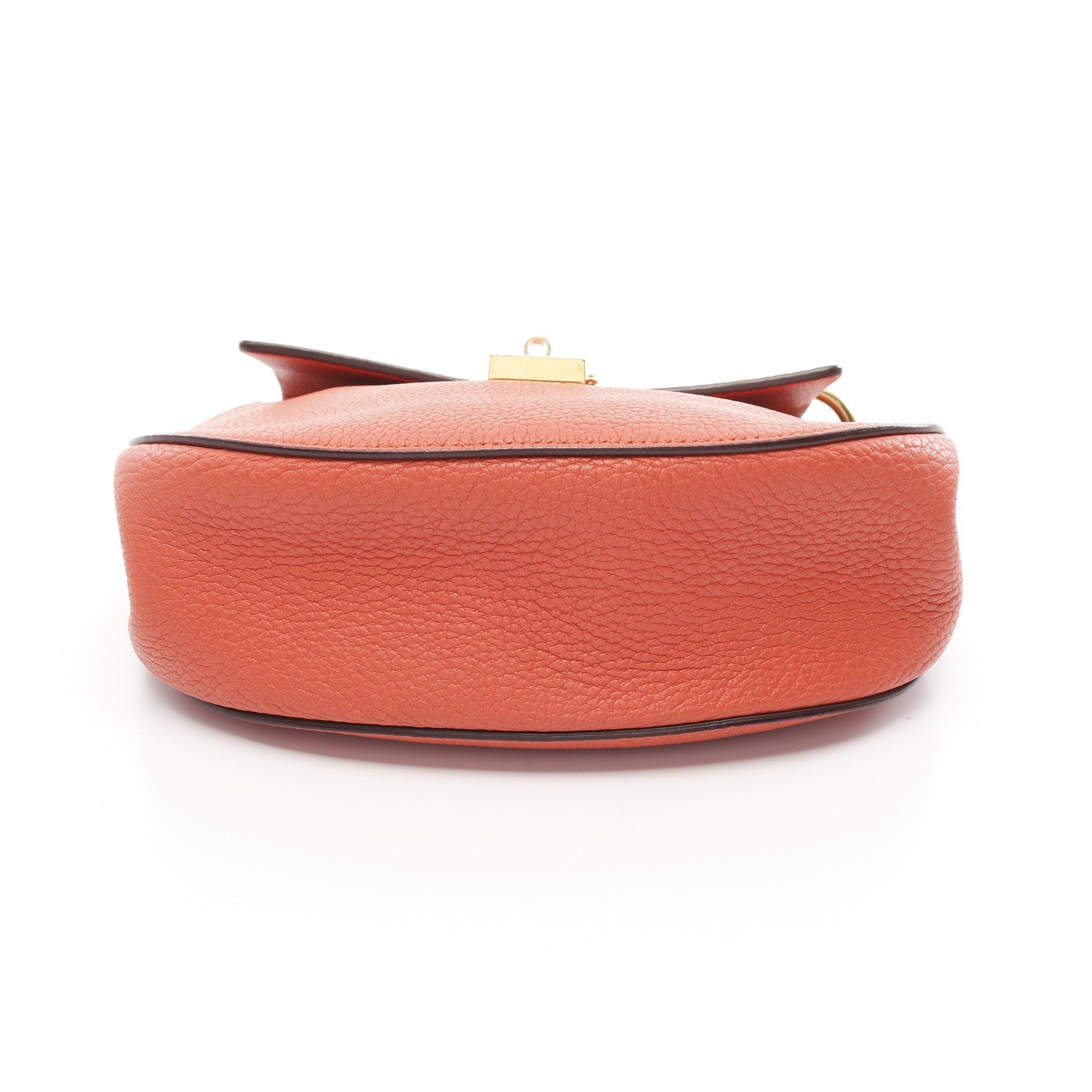 Chloe Chloe Drew Chain Shoulder Bag Leather Coral Pink Size ONE SIZE - 11 Thumbnail