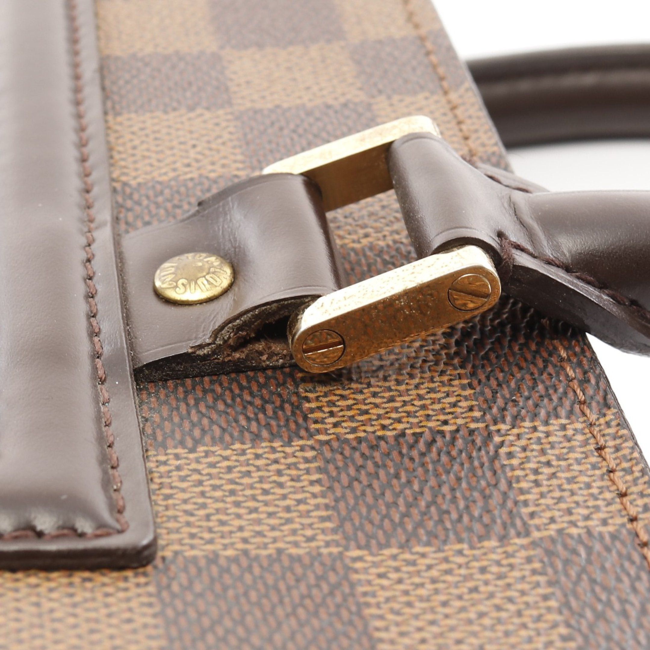 Louis Vuitton Louis Vuitton Venice Gm Damier Ebene Handbag Tote Bag Leather Brown Size ONE SIZE - 12 Thumbnail