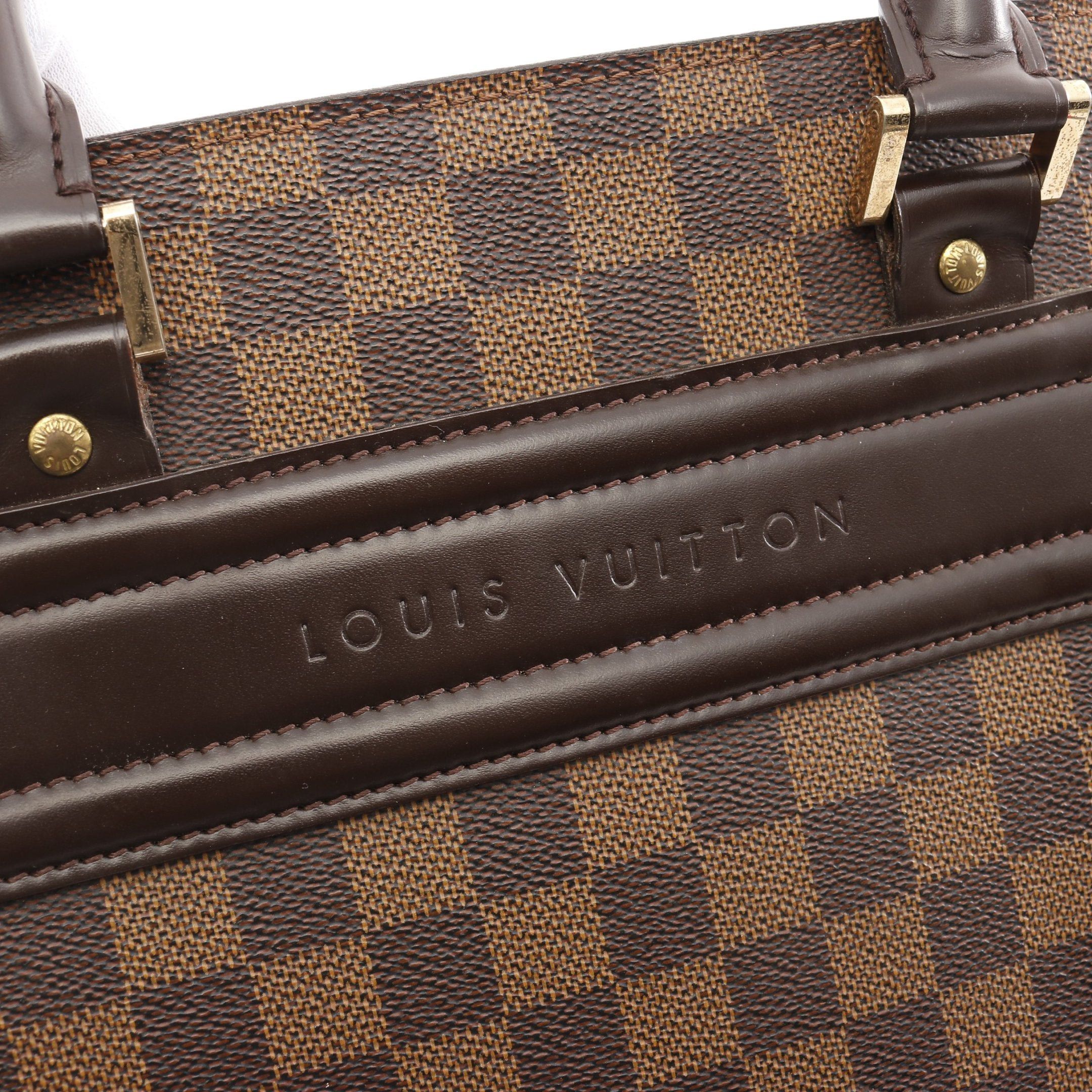 Louis Vuitton Louis Vuitton Venice Gm Damier Ebene Handbag Tote Bag Leather Brown Size ONE SIZE - 14 Thumbnail