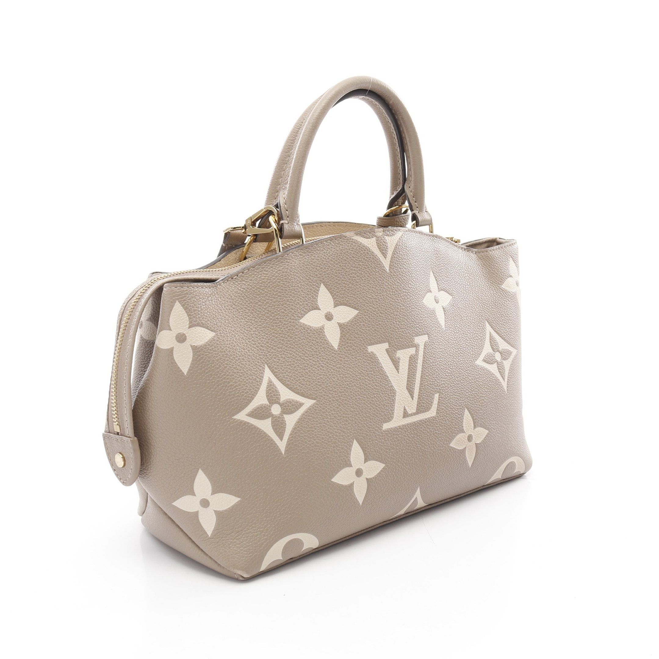 Louis Vuitton Louis Vuitton Petit Pare Pm Monogram Empreinte Tourterelle Claim Handbag Leather Gray Beige Size ONE SIZE - 2 Thumbnail