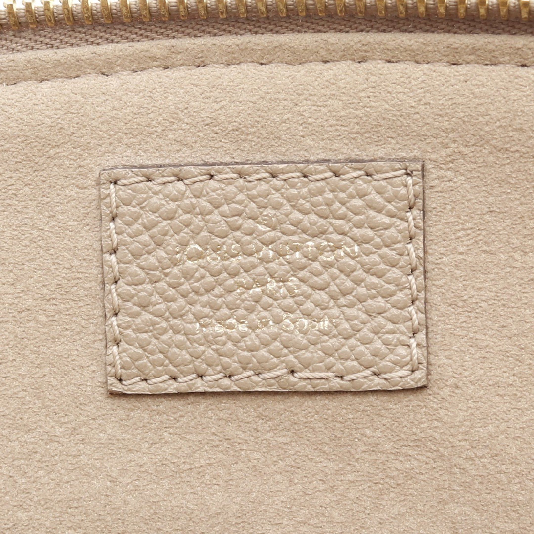 Louis Vuitton Louis Vuitton Petit Pare Pm Monogram Empreinte Tourterelle Claim Handbag Leather Gray Beige Size ONE SIZE - 4 Thumbnail