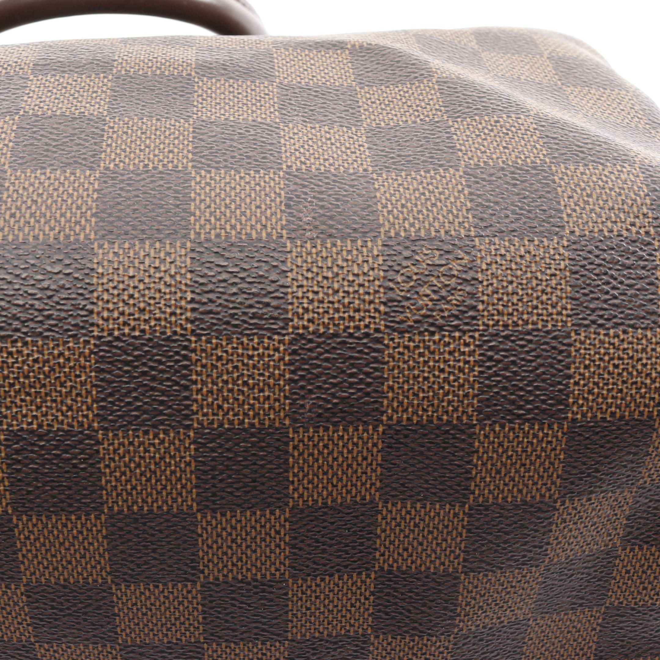 Louis Vuitton Louis Vuitton Speedy 30 Damier Ebene Handbag Leather Brown Size ONE SIZE - 11 Thumbnail