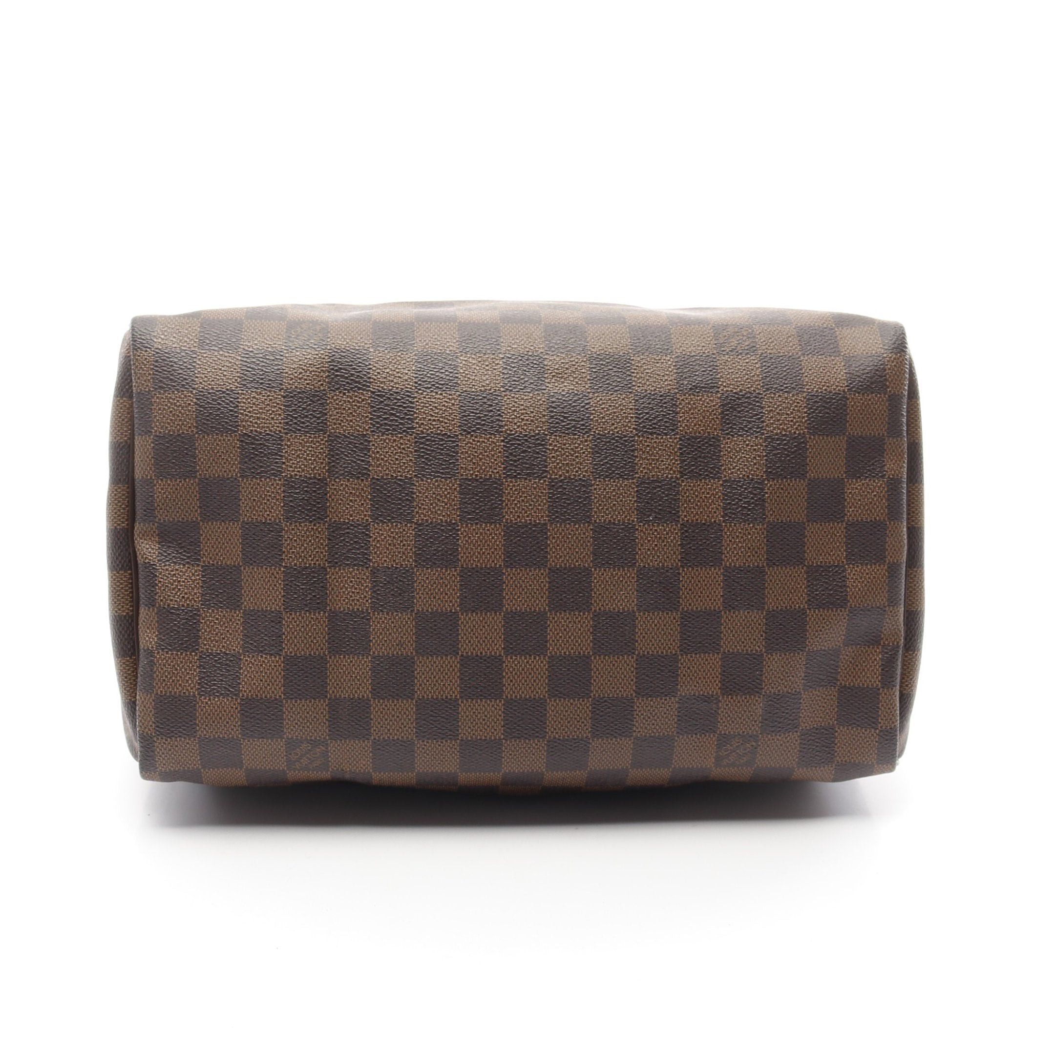 Louis Vuitton Louis Vuitton Speedy 30 Damier Ebene Handbag Leather Brown Size ONE SIZE - 13 Thumbnail