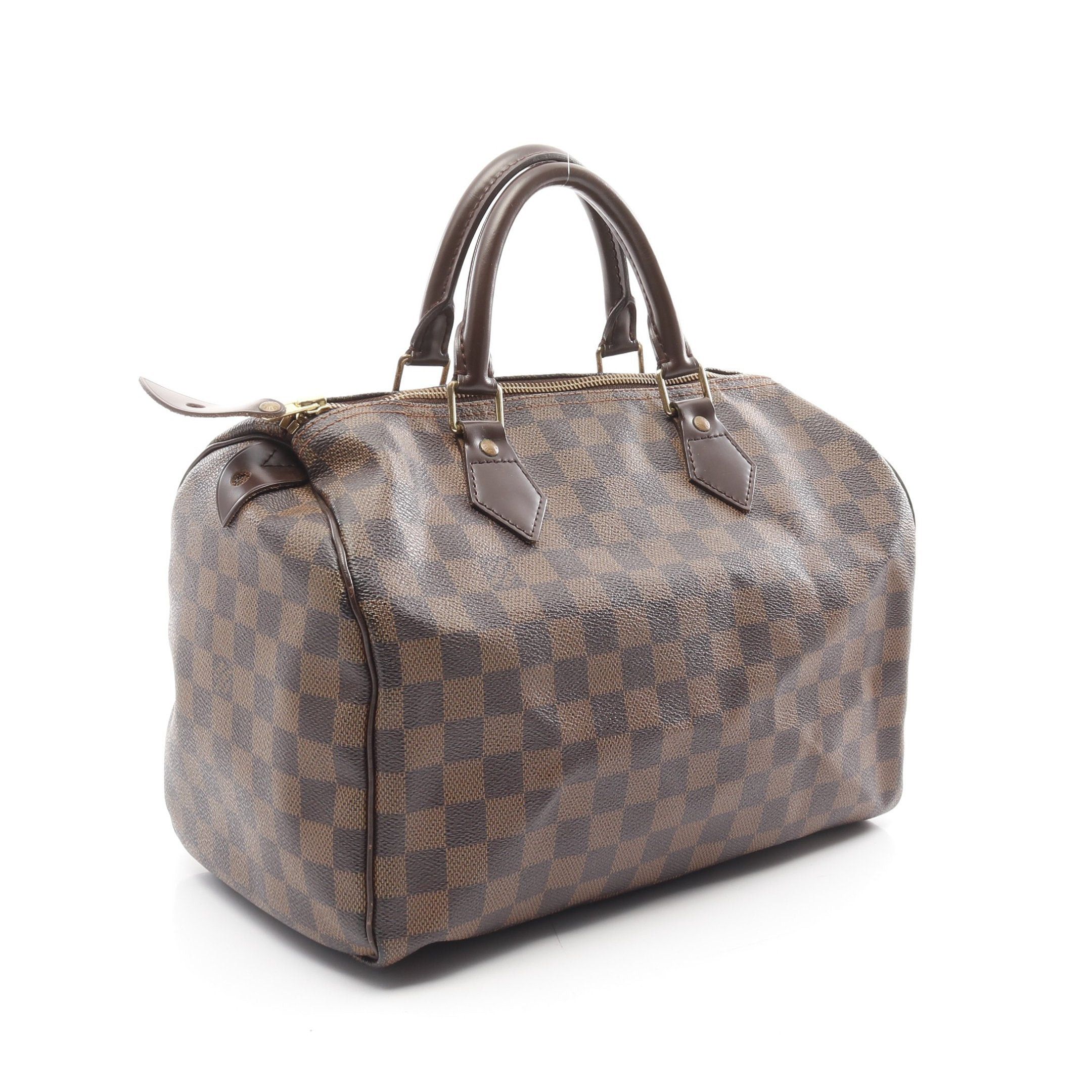 Louis Vuitton Louis Vuitton Speedy 30 Damier Ebene Handbag Leather Brown Size ONE SIZE - 2 Thumbnail