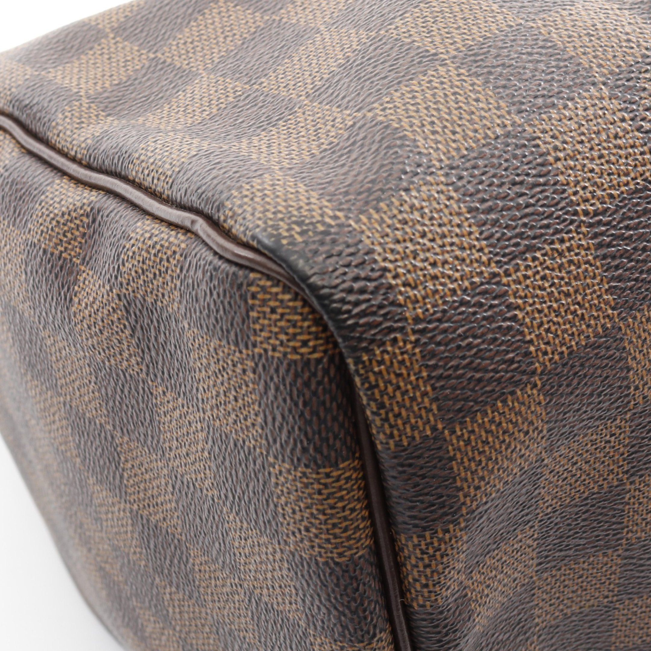 Louis Vuitton Louis Vuitton Speedy 30 Damier Ebene Handbag Leather Brown Size ONE SIZE - 10 Thumbnail